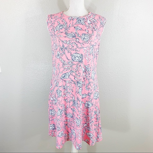 Barbara Gerwit Dresses & Skirts - Barbara Gerwit pink Coral print sleeveless dress